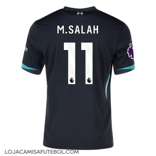 Camisa de Futebol Liverpool Mohamed Salah #11 Equipamento Secundário 2024-25 Manga Curta